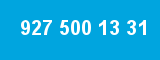 927 500 13 31